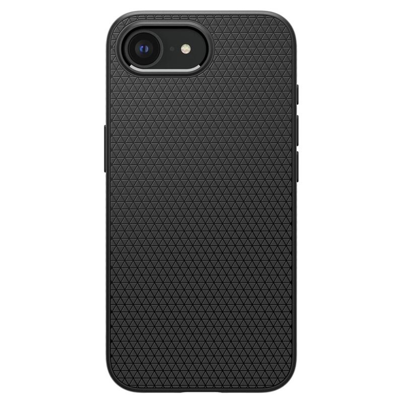Spigen iPhone 16e Case Liquid Air Matte Black - Snyggt mobilskal