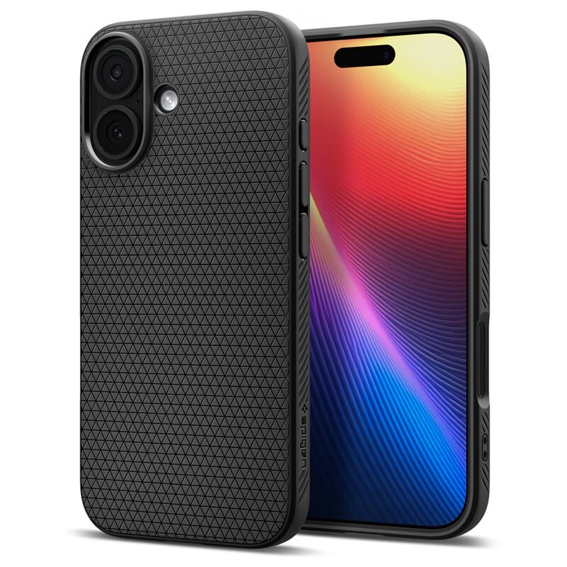 Spigen iPhone 17 Case Liquid Air Matte Black - Snyggt mobilskal