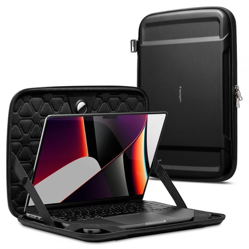 Spigen Laptop 13-14" Rugged Armor Pro Pouch Svart - Robust datorfodral