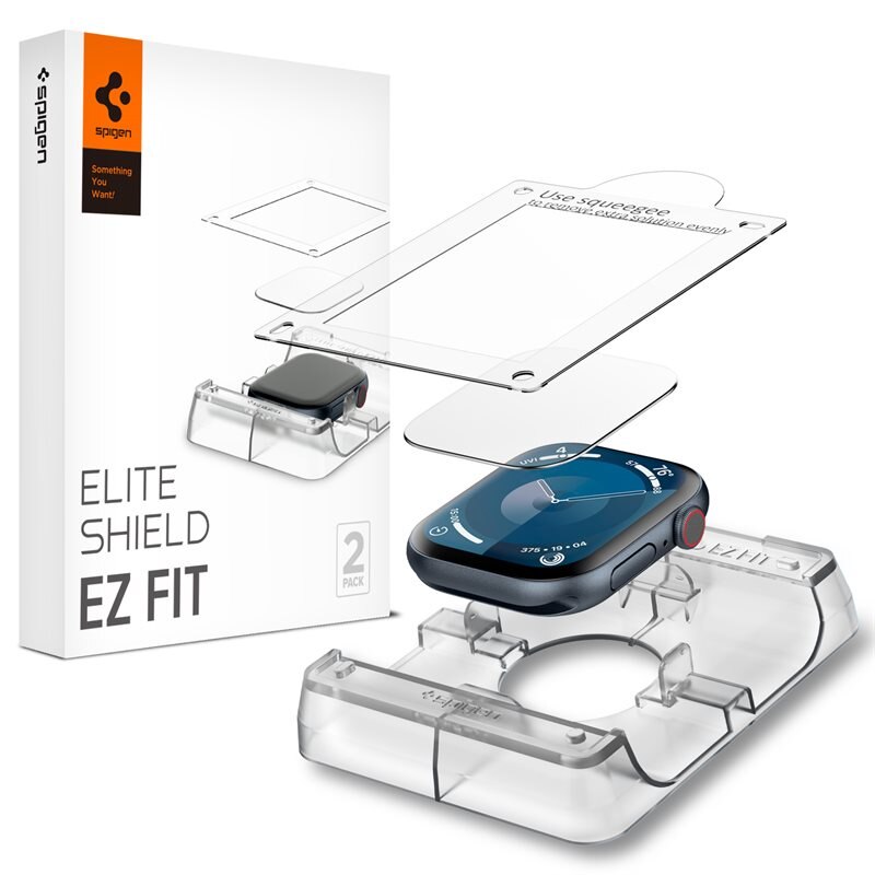 Spigen Apple Watch Series 10 42mm Screen Protector EliteShield EZ Fit (2-pack)