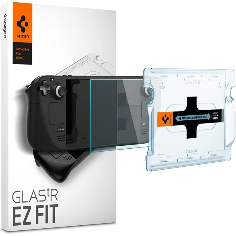 Spigen Steam Deck Skärmskydd GLAS.tR EZ Fit - Skärmskydd i härdat glas med installationsram