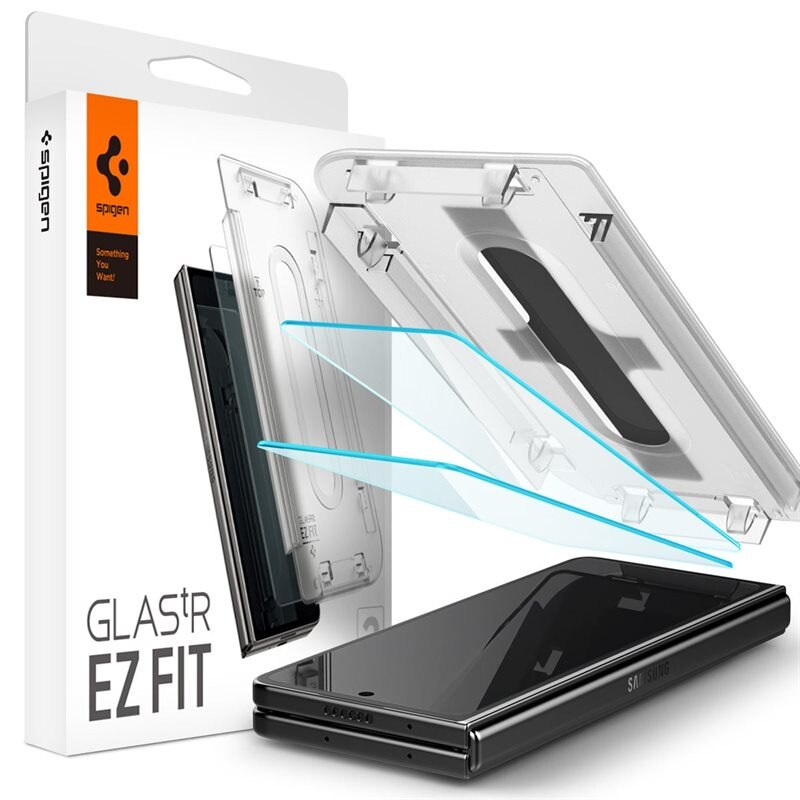 Spigen Galaxy Z Fold 5 Cover Screen Protector GLAS.tR EZ Fit (2-pack)