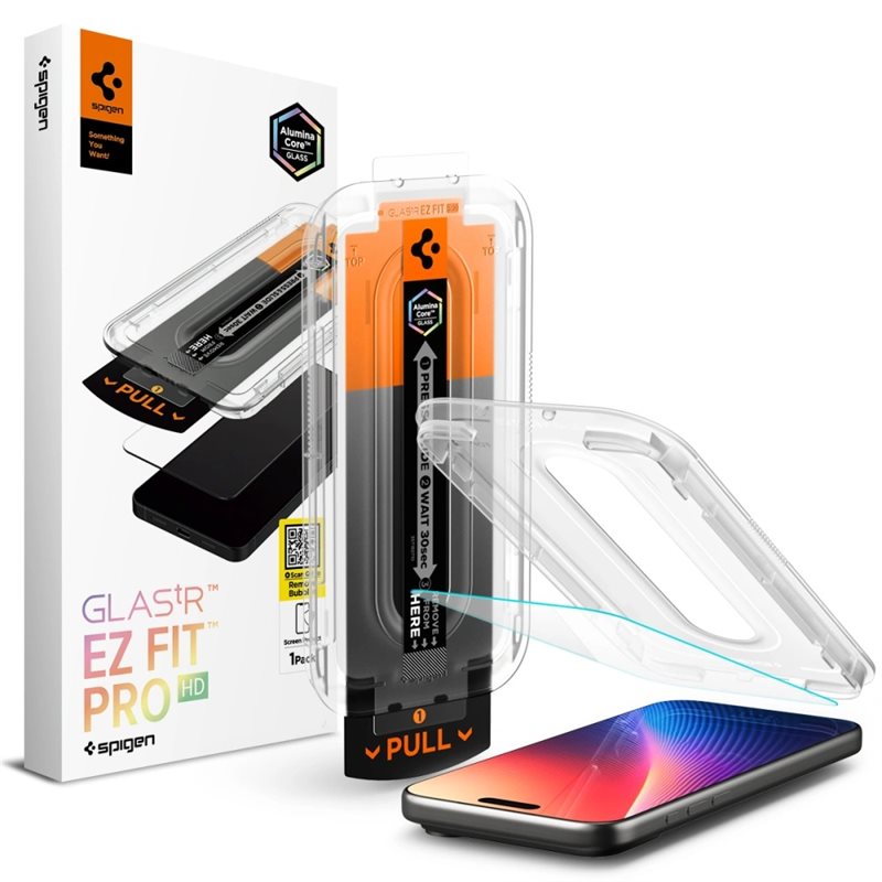Spigen iPhone 16 Pro Max Screen Protector GLAS.tR EZ Fit Pro