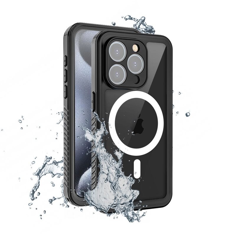 Armor-X AMN Waterproof Case MagSafe iPhone 15 Pro Black