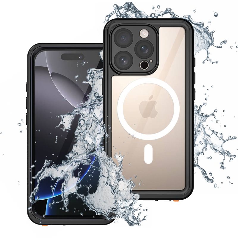 Armor-X AMN Waterproof Case MagSafe iPhone 16 Pro Black