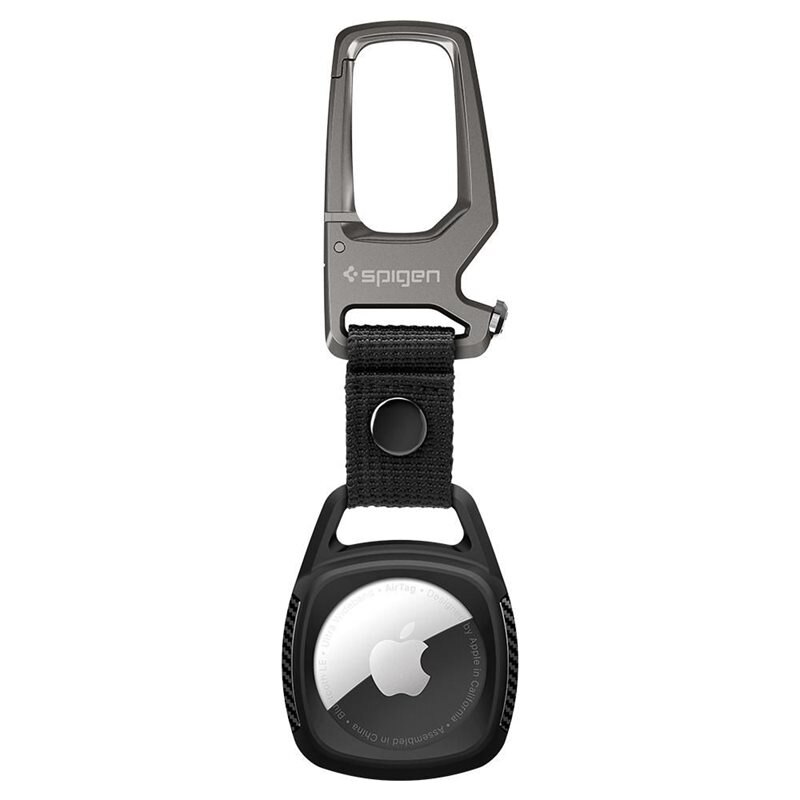 Spigen AirTag Skal Rugged Armor Svart - Skyddande skal - Hållare