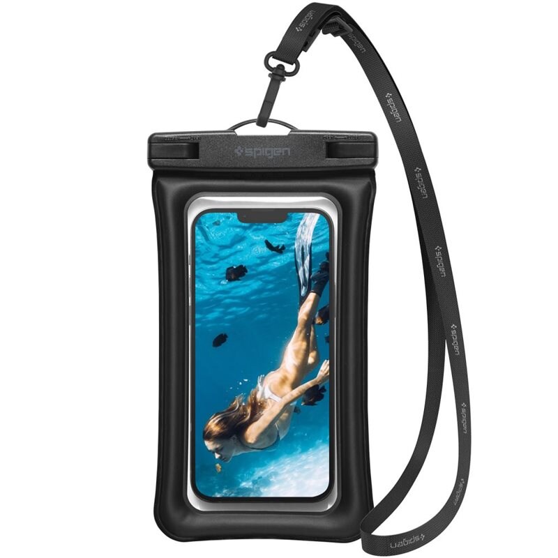 Spigen A610 Universal Waterproof Float Case Black - Vattentätt fodral