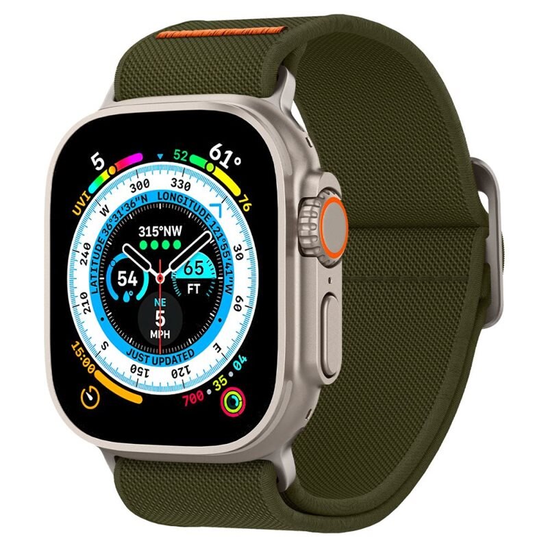 Spigen Fit Lite Ultra Apple Watch Ultra 2 49mm Khaki - Snyggt armband