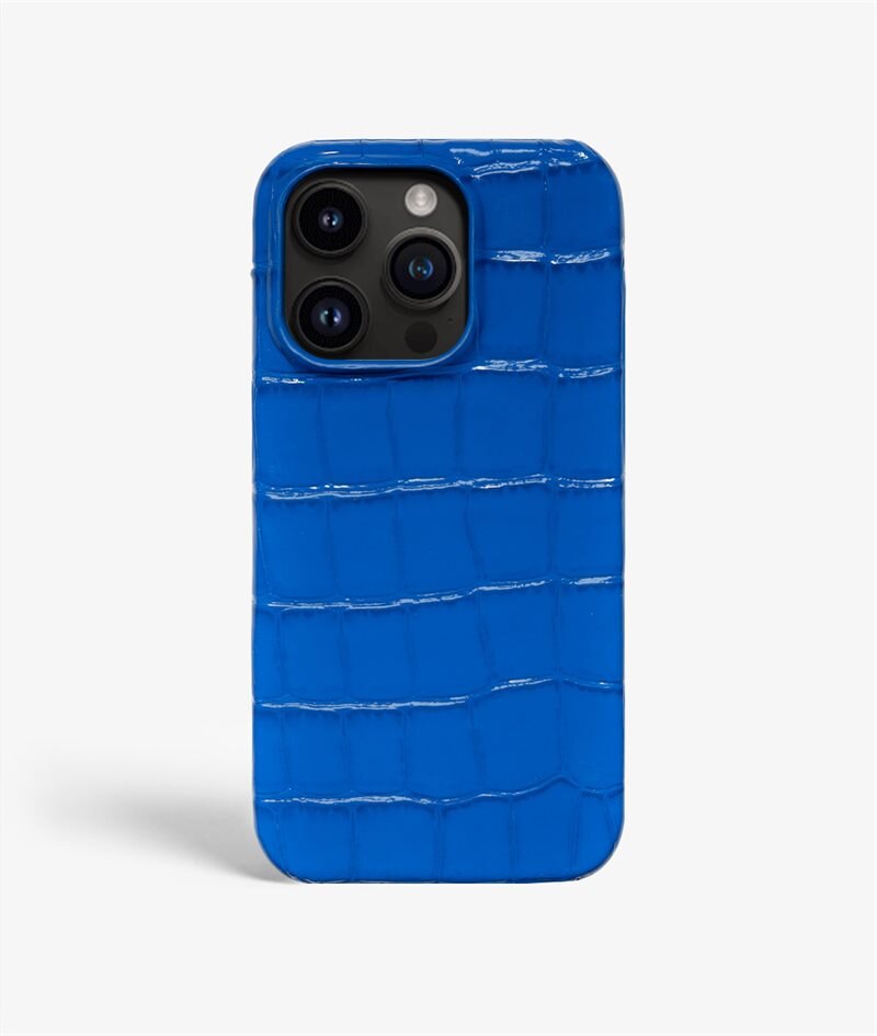 The Case Factory Skal iPhone 14 Pro Max Croco Blå