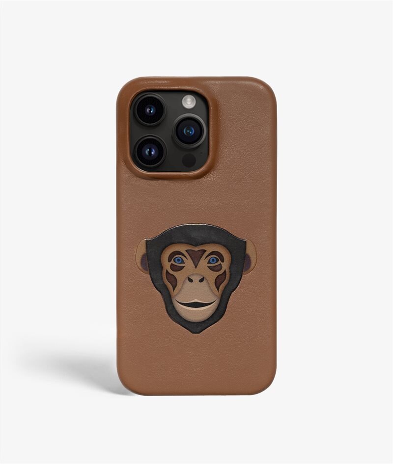 The Case Factory Skal iPhone 14 Pro Monkey Brown