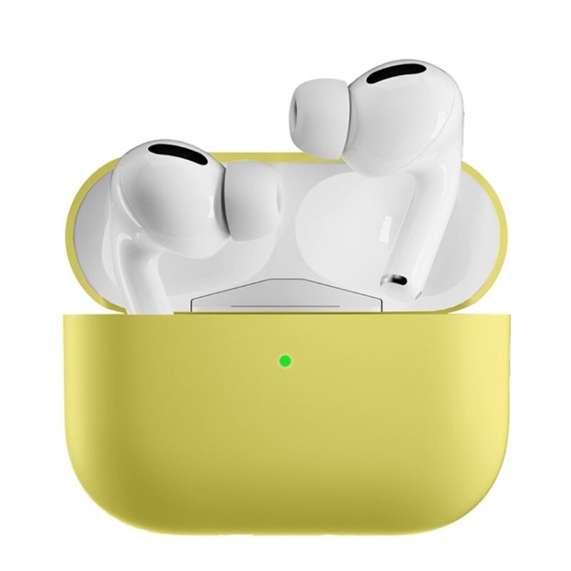 Silikonskal Apple AirPods Pro 2 gul - Skyddande skal
