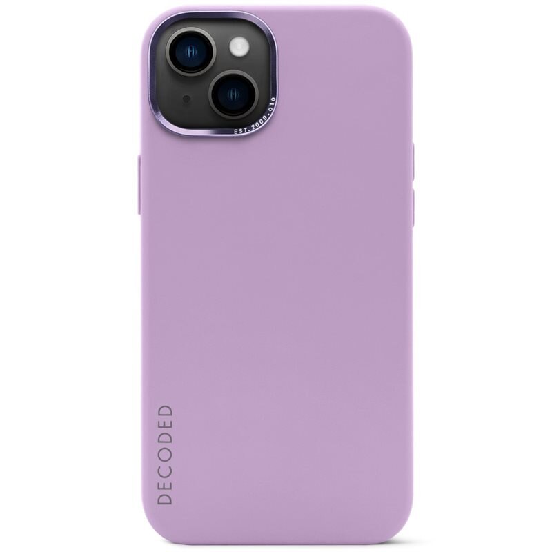 Decoded AntiMicrobial Silicone Back Cover MagSafe iPhone 14 Lavender - Antibakteriellt, snyggt silikonskal