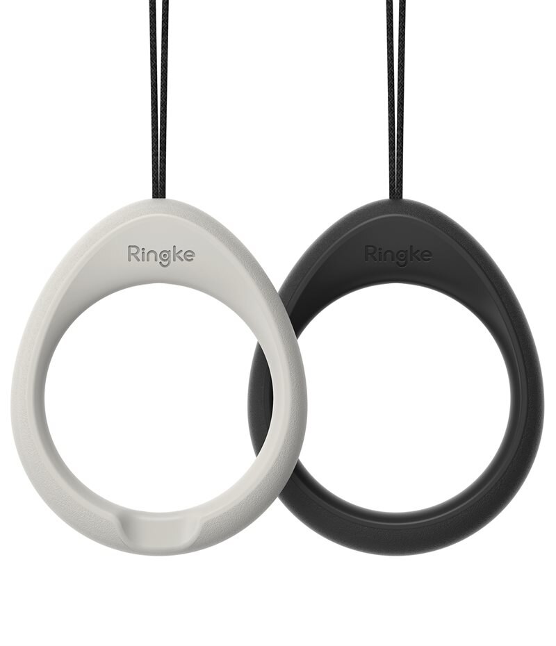 Ringke 2-Pack Finger Ring Strap Light Gray/Svart - Bärrem