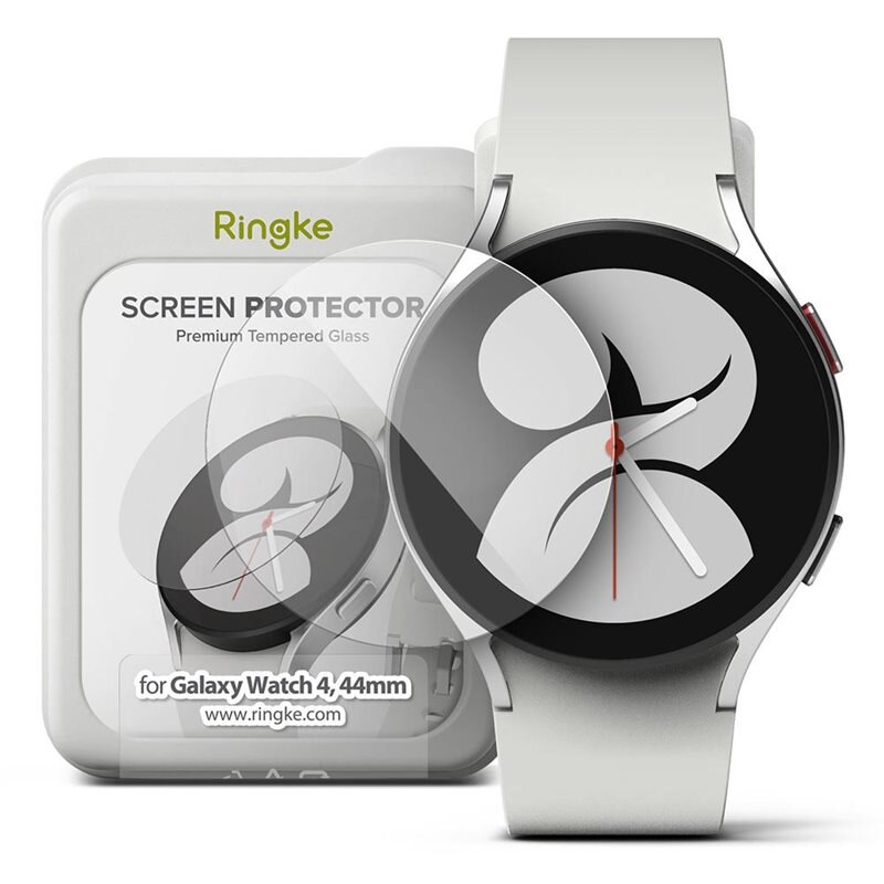Ringke Screen Skärmskydd härdat glas Samsung Galaxy Watch 4 44mm (4-pack) - Skärmskydd i härdat glas