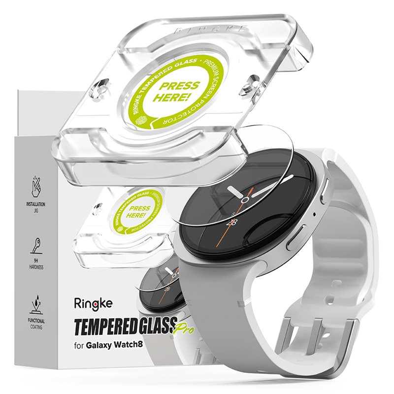 Ringke Screen Tempered Glass Pro Samsung Galaxy Watch 8 Classic (2-pack)