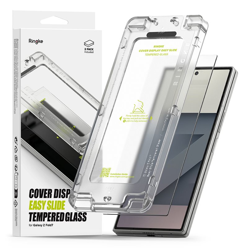 Ringke Cover Display Easy Slide Glass Samsung Galaxy Z Fold 7 (2-pack)