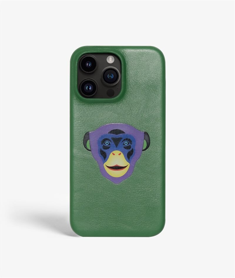 The Case Factory Skal iPhone 14 Pro Monkey Green