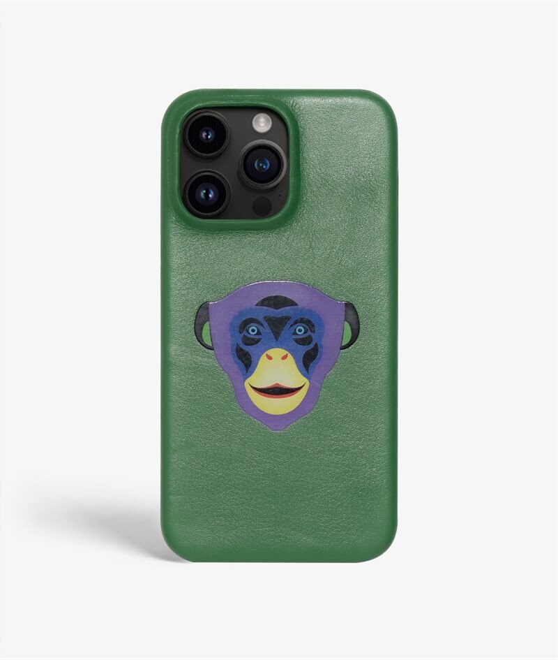 The Case Factory Skal iPhone 14 Pro Max Monkey Green