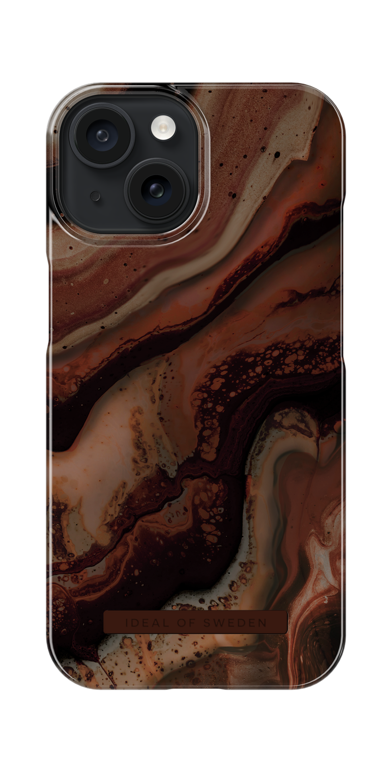 iDeal Of Sweden Fashion Case iPhone 15 Dark Amber Marble - Snyggt mobilskal - Designskal