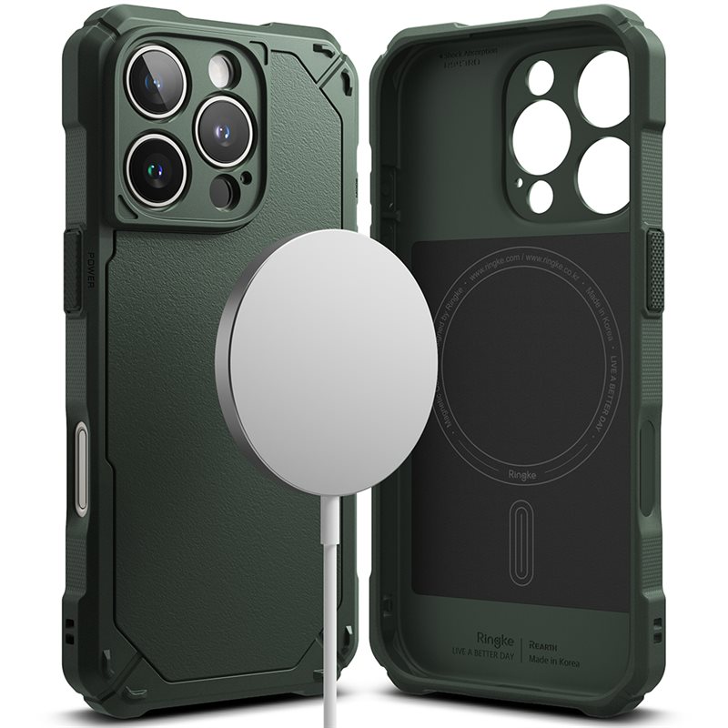 Ringke Rugged Gear Magnetic Case iPhone 16 Pro Dark Green
