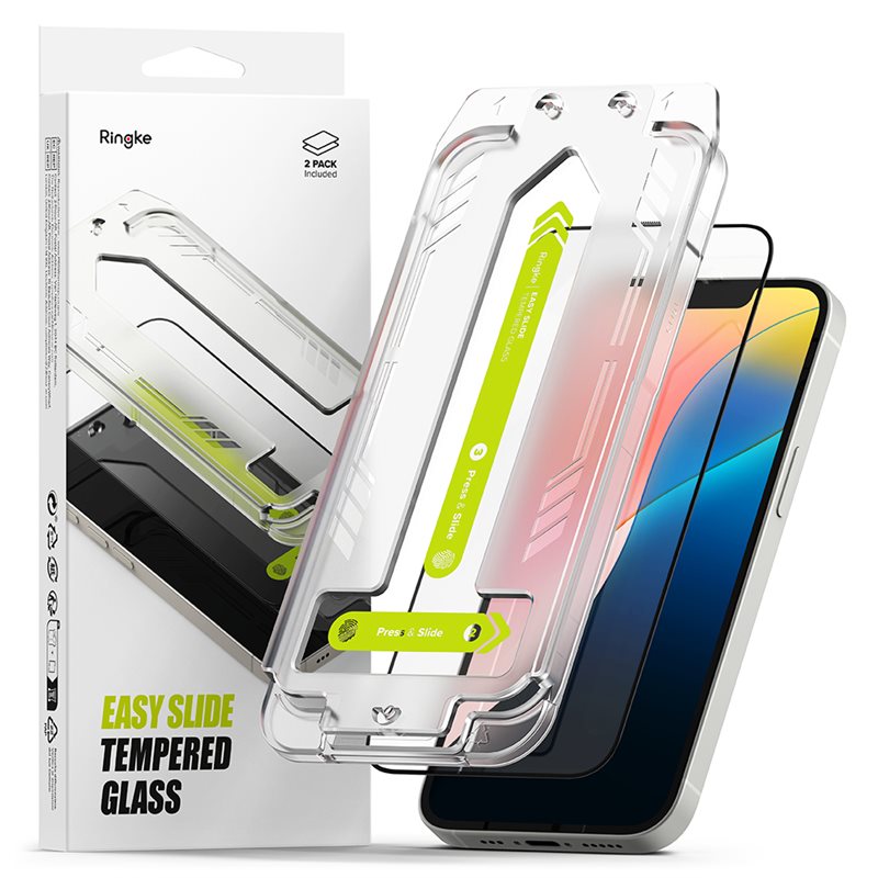 Ringke Easy Slide Glass (2-pack) iPhone 16e