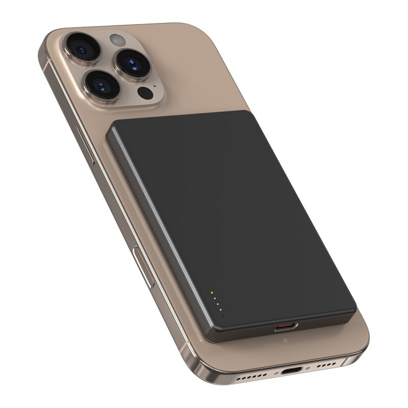 Mobique Magnetisk Trådlös Powerbank 5000mAh svart