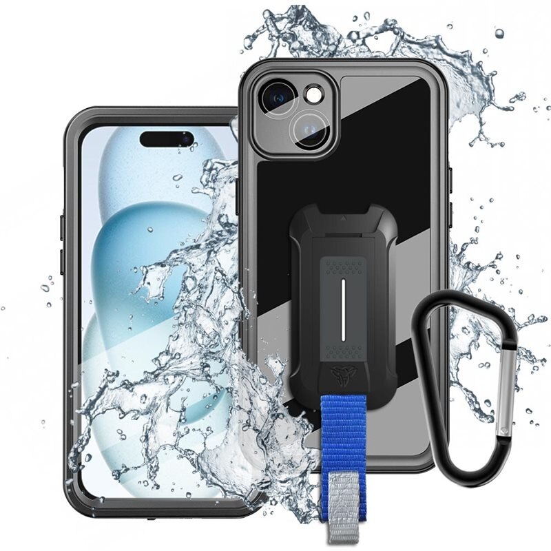 Armor-X MX Waterproof Case iPhone 15 Black - Vattentätt och stöttåligt skal