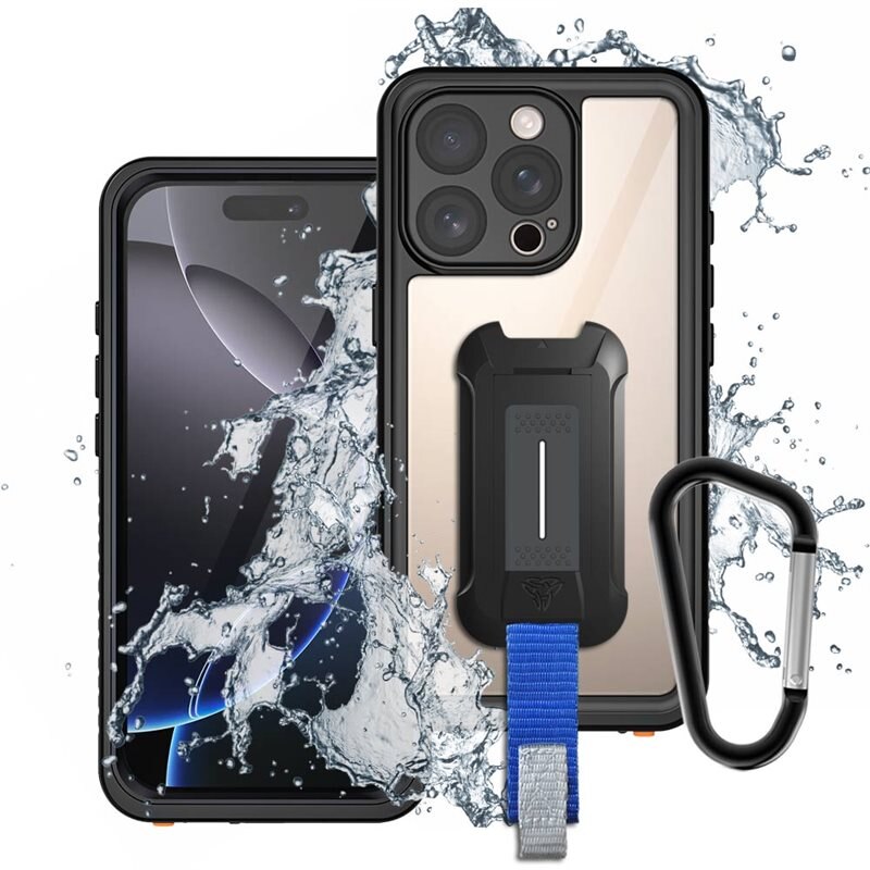Armor-X MX Waterproof Case iPhone 16 Pro Black - Vattentätt och stöttåligt skal