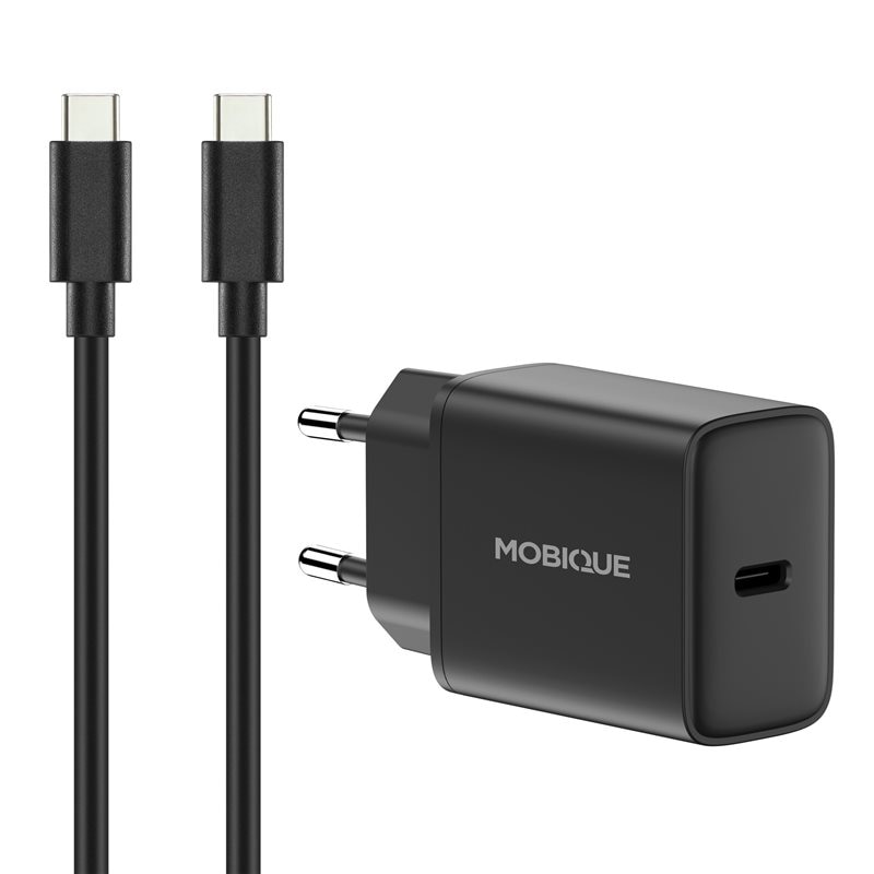 Komplett laddare Samsung Galaxy S25 - 2m kabel & väggladdare USB-C Svart