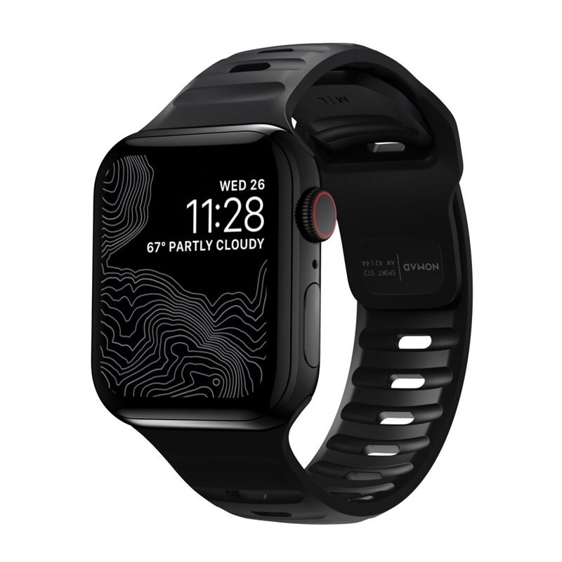 Nomad Apple Watch 42mm Sport Band Black - Sportigt armband av hög kvalitet