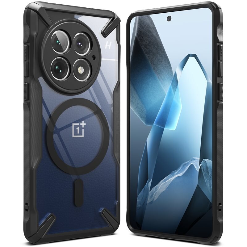 Ringke Fusion X Magnetic MagSafe Case OnePlus 13 Matte Black - MagSafe-skal med tuff design