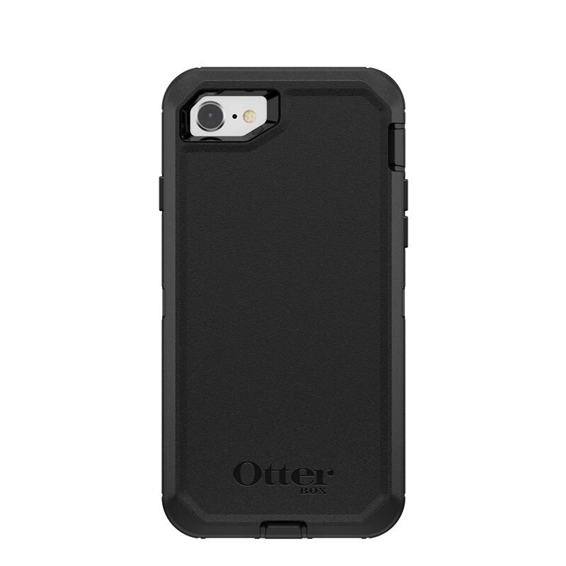 Otterbox Defender Skal iPhone SE 2022 Svart - Skal med extremt stötskydd. Hölster med bältesklämma ingår
