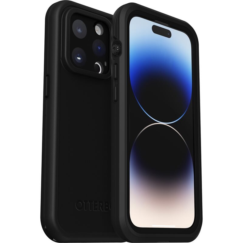 Lifeproof FRE MagSafe Skal iPhone 14 Pro Max svart - Otterbox - Heltäckande, vattentätt och extremt stöttåligt skal. Inbyggt skärmskydd