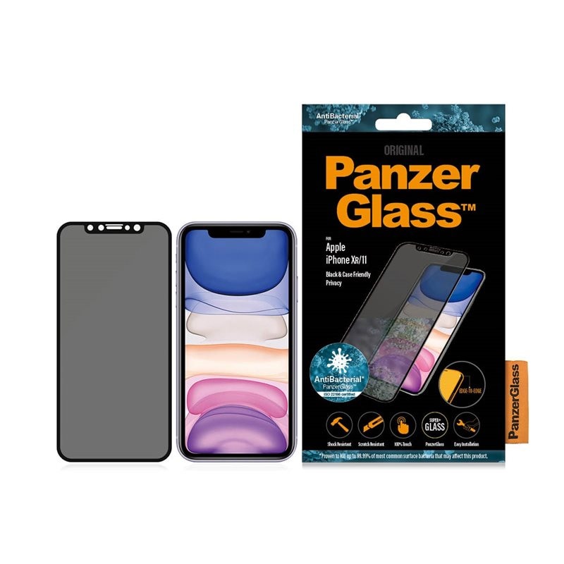 PanzerGlass iPhone XR Privacy Screen Protector Edge-to-Edge