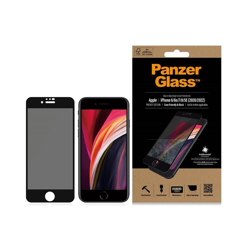 PanzerGlass iPhone 8 Privacy Screen Protector Edge-to-Edge