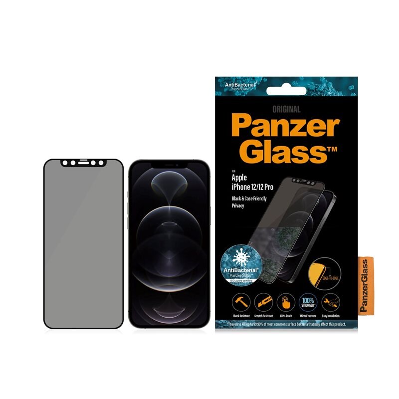 PanzerGlass iPhone 12 Privacy Screen Protector Edge-to-Edge