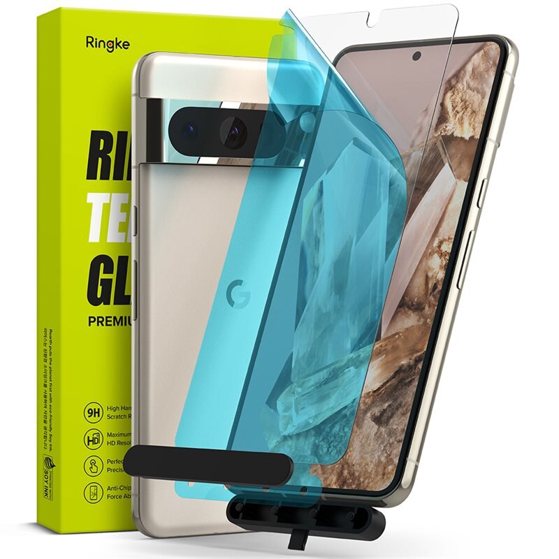 Ringke Screen Protector Glass Google Pixel 8 Pro (2-pack) - Skärmskydd i härdat glas - Enkel installation