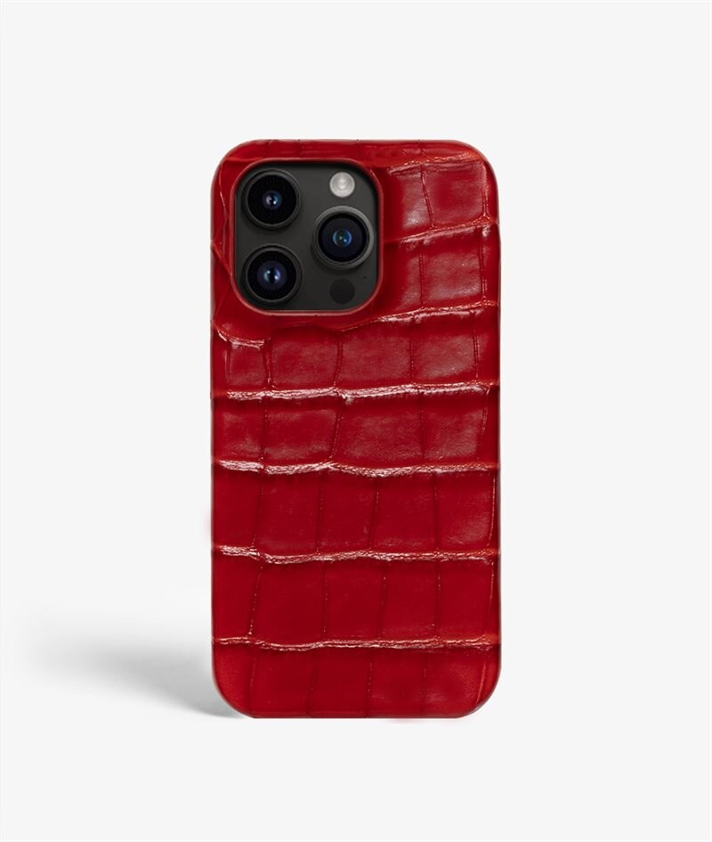 The Case Factory Skal iPhone 13 Pro Max Croco Röd