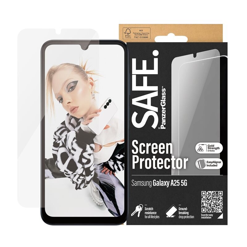 SAFE. by PanzerGlass Samsung Galaxy A25 Skärmskydd Ultra Wide Fit (with EasyAligner)