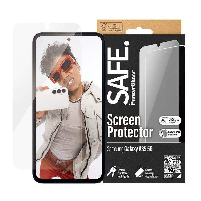 SAFE. by PanzerGlass Samsung Galaxy A35 Skärmskydd Ultra Wide Fit (with EasyAligner)