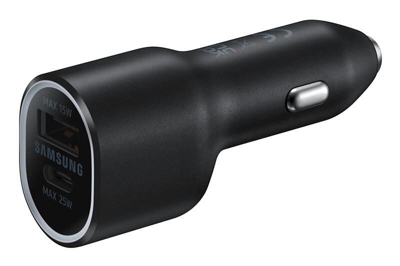 Samsung Billaddare Duo USB-C + USB-A 40W svart