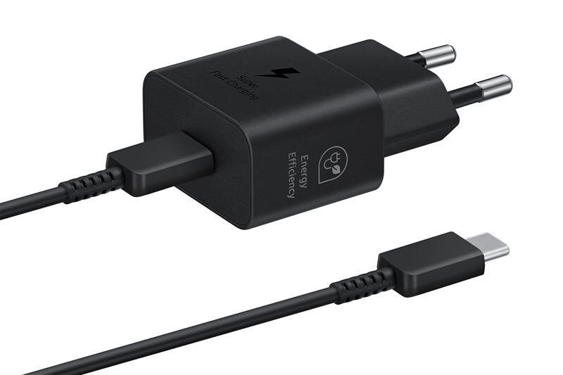 Samsung Power Väggladdare + Kabel Fast Charge 25W PD USB-C svart