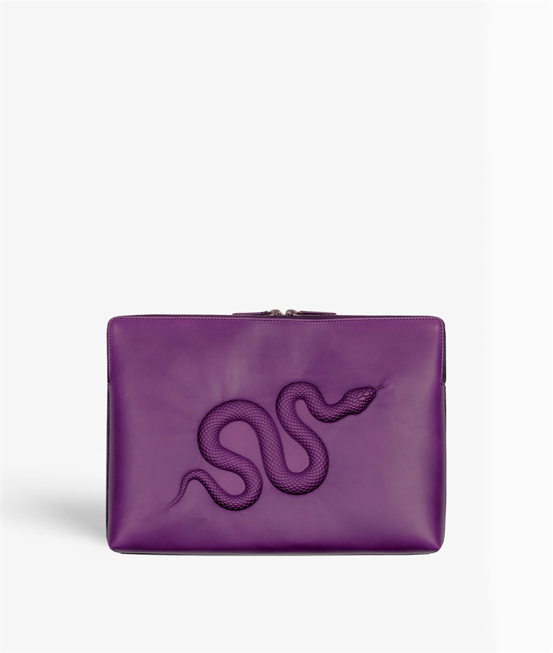 The Case Factory Datorväska 15" Snake Vegetable Lila