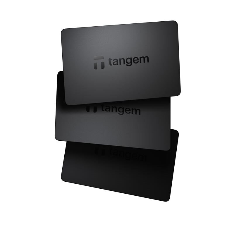 Tangem Crypto Hardware Wallet 3 Card set svart