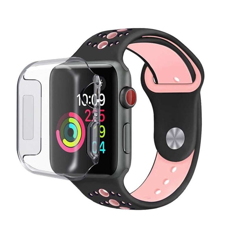 Full Protection Case Apple Watch SE 44mm Clear - Heltäckande skal till din smarta klocka