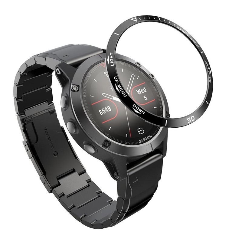 Infattning Garmin Fenix 5/5 Plus svart - Ge din klocka ett nytt fräscht utseende