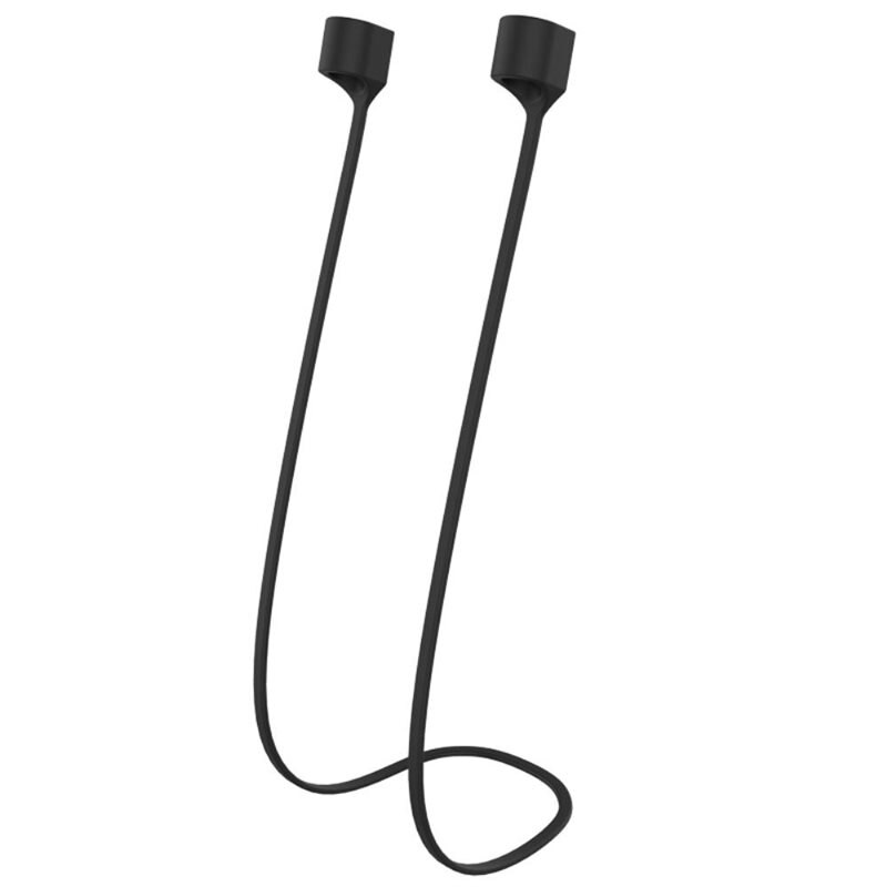 Silikonstrap Apple AirPods svart - Rem i silikon