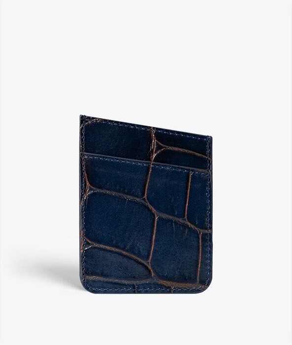 The Case Factory Självhäftande Korthållare Crocodile Navy/Orange
