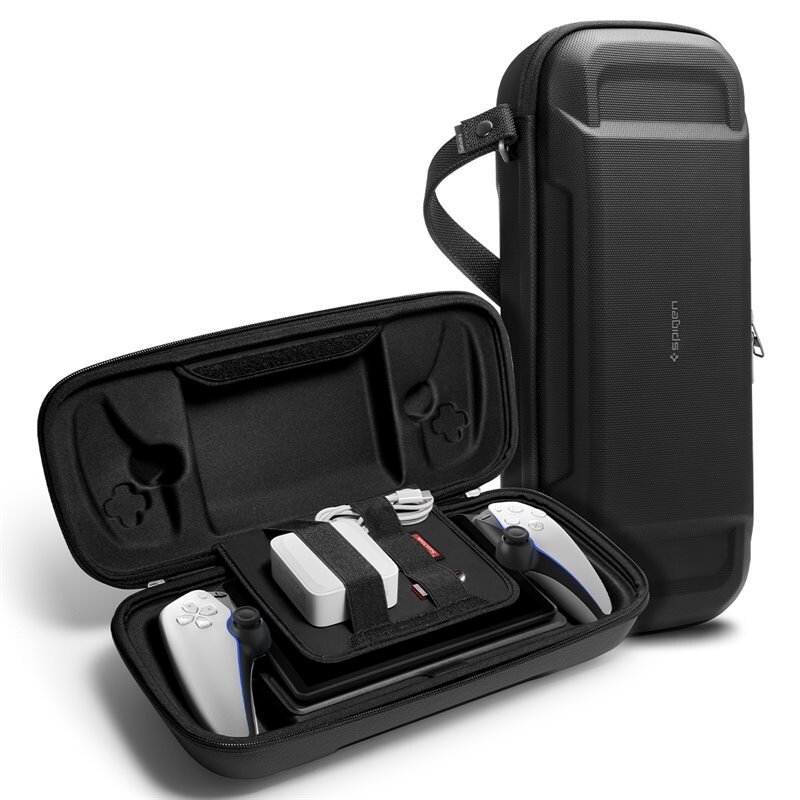 Spigen Sony PlayStation Portal Rugged Armor Pro Pouch Black