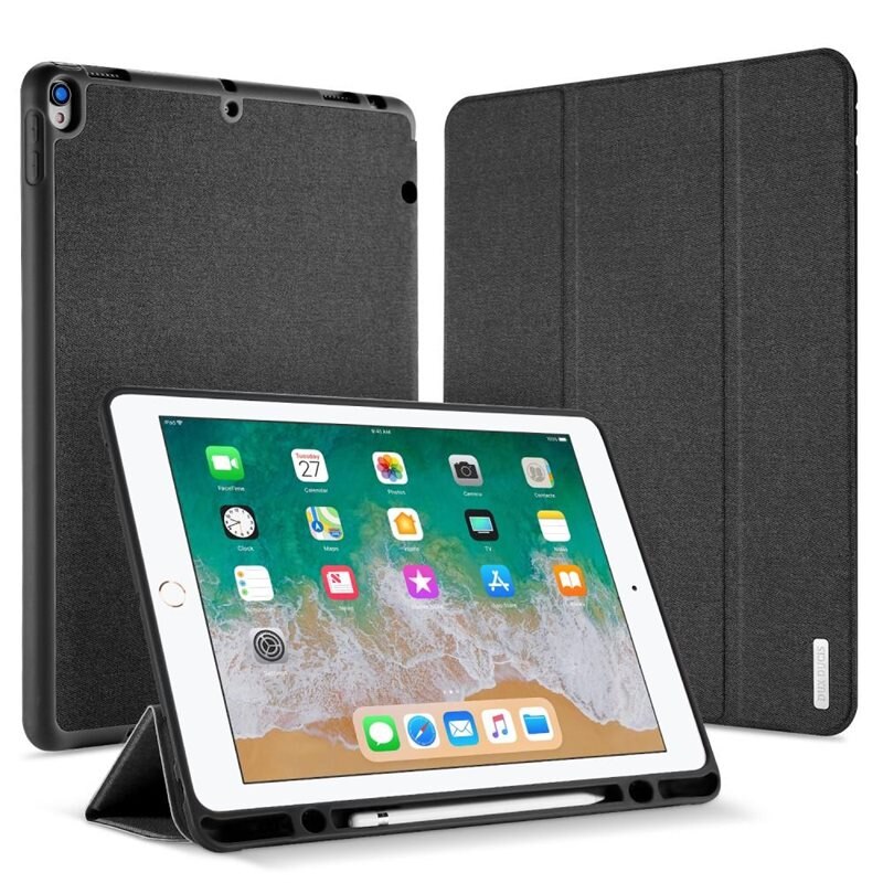 Dux Ducis Domo Tri-fold Skal iPad Pro 12.9 2nd Gen (2017) - Svart - Skyddande fodral
